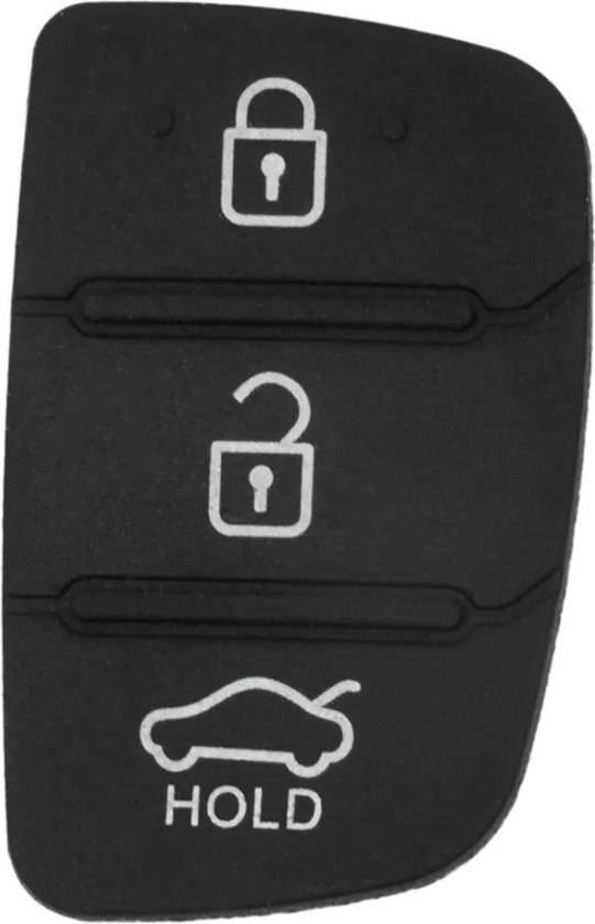 Vervanging Rubber 3 Knoppen Sleutel Geschikt Voor Hyundai & Kia I10 I20 I30 Ix35 K2 K5 Rio Sportage
