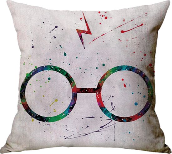 Harry Potter Kussenhoes | Harry's Bril Art | 45x45 cm