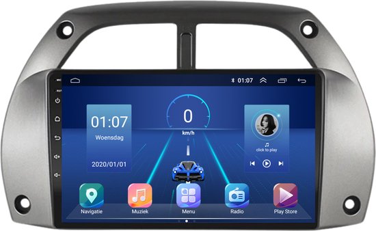 2+64G Android 13 Car Stereo for Toyota RAV4 2001-2006 - Wireless