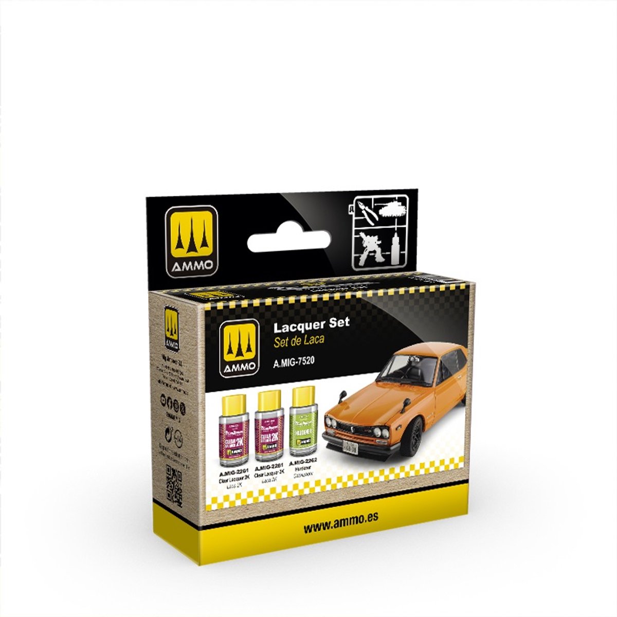 AMMO by Mig Jimenez Hobbyverf Enamel verf - MIG 7520 Cobra Motor Paints - Lacquer Set 3x30ml Verf set - 3 x 30 ml
