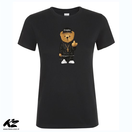 Klere-Zooi - Compton Bear - Dames T-Shirt - 4XL