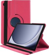 Hoes geschikt voor Samsung Galaxy Tab A9 Plus – Arara draaibaar tablethoes – Pink
