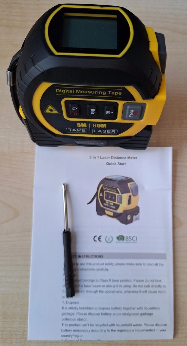 Beta 1693M Multifunctionele laser afstandsmeter 80 m - BJC Tools