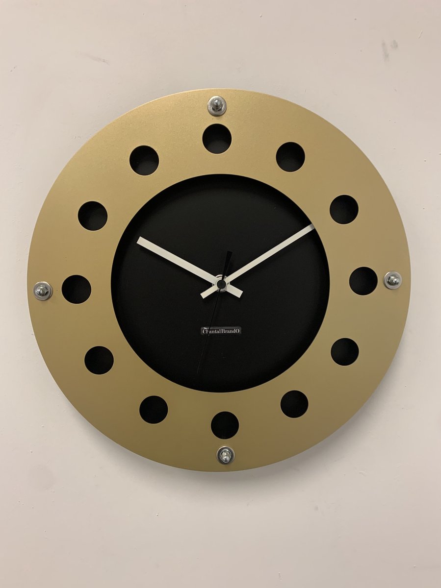 Wandklok CHANTALBRANDO -- GOLDEN EARRING -- MODERN DESIGN --