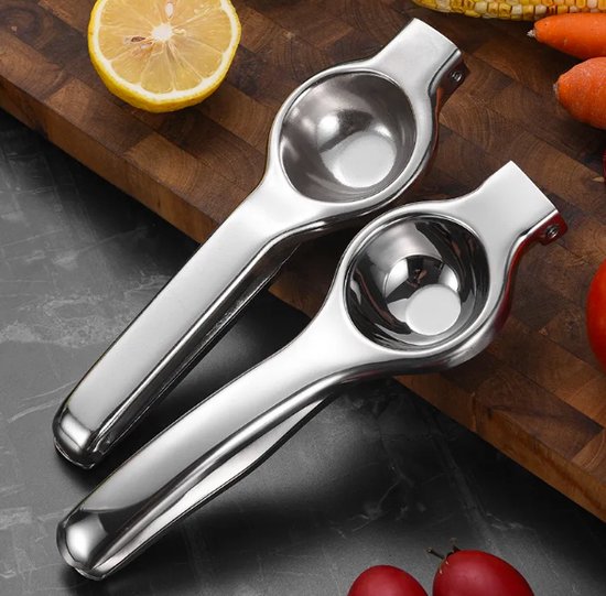 Igoods Citruspers - Limoenpers - Handmatige Citroenpers - RVS - Zilver van Merkloos — afbeelding 5