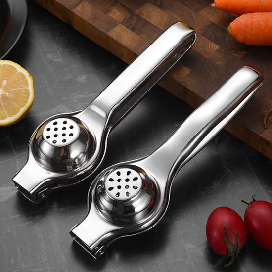 Igoods Citruspers - Limoenpers - Handmatige Citroenpers - RVS - Zilver van Merkloos — afbeelding 3