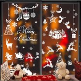 Dubbelzijdige kerstraamklemmen, 9 vel statische sneeuwvlokken stickers sneeuwvlok venster klampt zich vast kerst ramen stickers sneeuwvlok raamstickers voor winter kerst thuis feest decor (B)