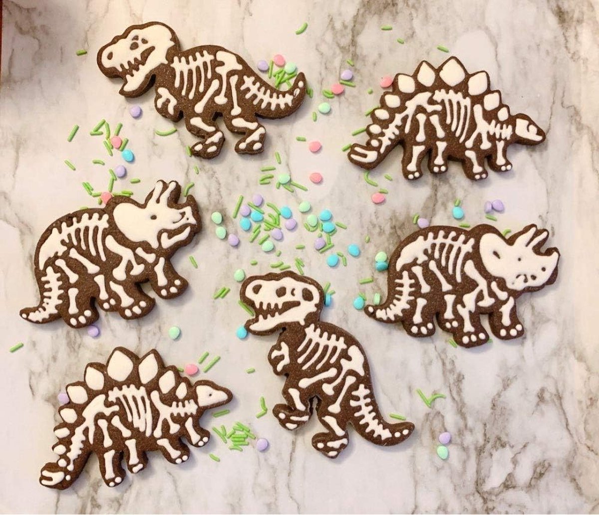 Uitsteekvormen van roestvrij staal, voor koekjes, gezandstraald, gebak,