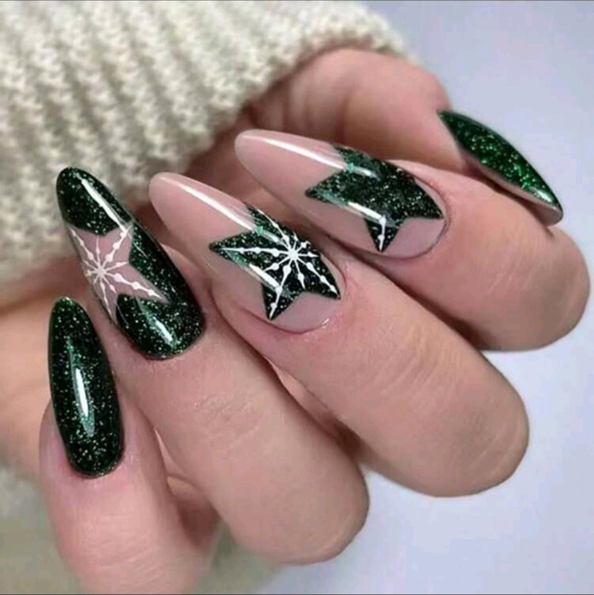 Goedkoopste KERST EDITIE 24 stuks plaknagels - nepnagels - acrylnagels - kunstnagels