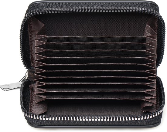 Mini Dames Portemonnee met Anti Skim - Zwart - Bescherming tegen Elektronisch Diefstal