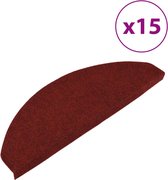 vidaXL-Trapmatten-zelfklevend-15-st-65x22,5x3,5-cm-rood