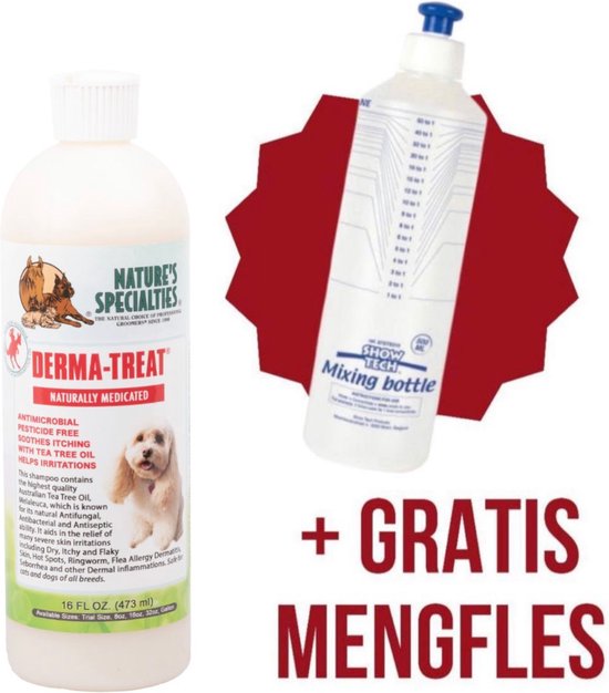 Nature's Specialties - Derma-Treat Shampoo - Anti Jeuk En Antibacteriële Shampoo - Honden En Katten - 473ML - Nature's specialties