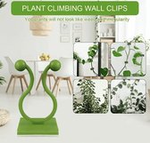 Zelfklevende plantenclips voor aan de muur - 50 stuks - Groen - Voor binnengebruik