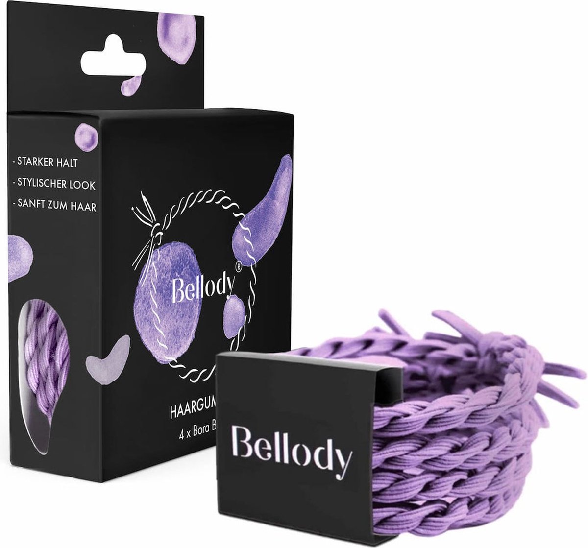 Bellody - Haargummie Elastiek - Bora Bora Paars