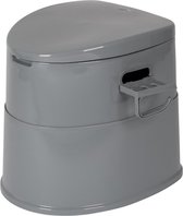 CRESTONE - Camping Toilet - Deelbaar - Draagbaar toilet - Milieuvriendelijk - Chemisch toilet - Toilet training - Zindelijkheidstraining - Hoge zit 45-50 cm - 7 Liter bak - Incl. deksel en rolhouder