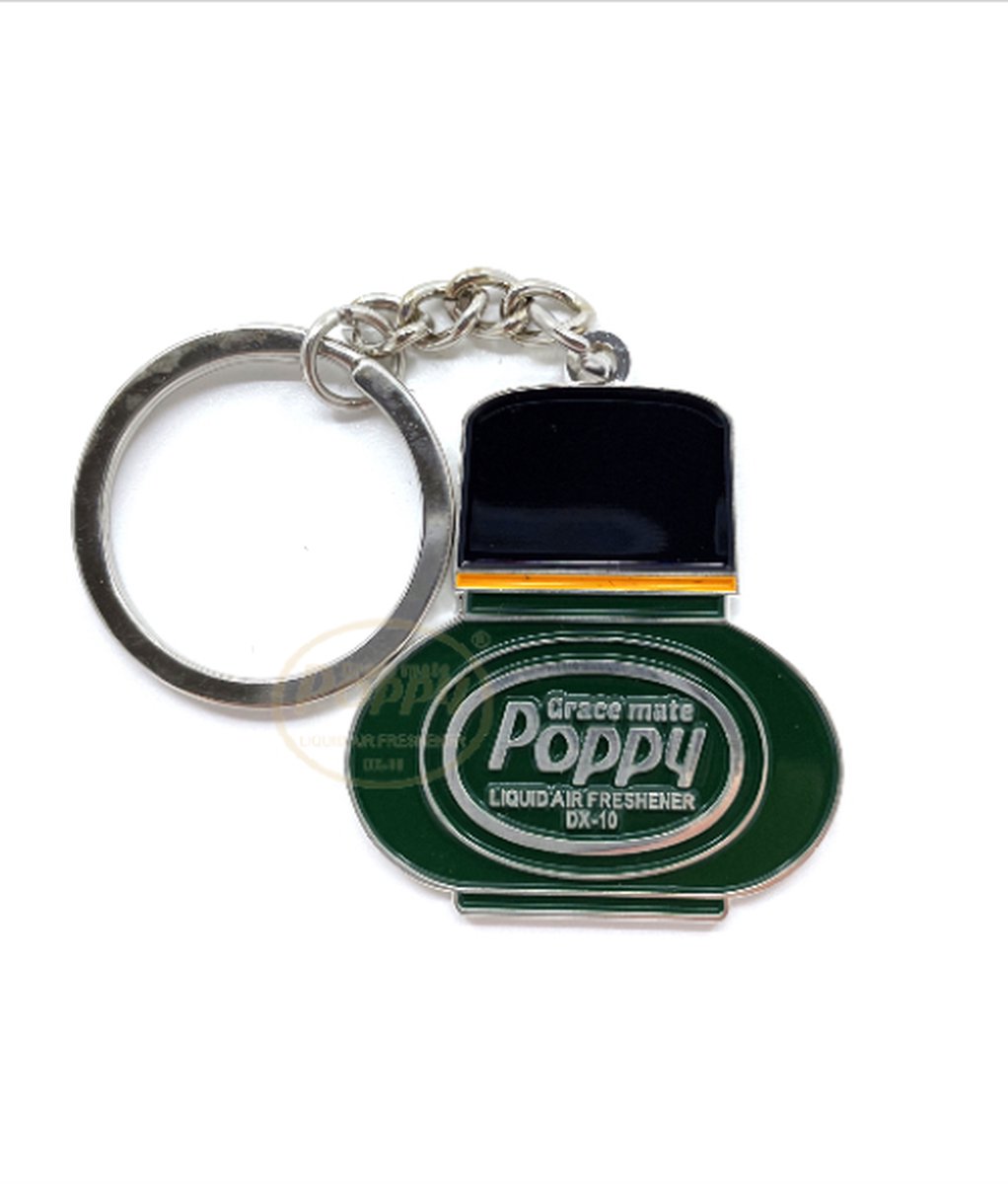 RVS sleutelhanger Poppy Grace Mate Pine Verpakt in een geschenkdoos