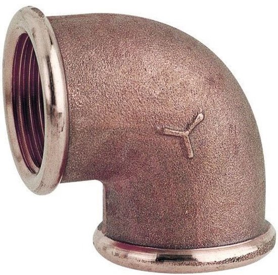 Coude 90º (femelle / femelle) en bronze filetage 1 1/4 (GS30654)