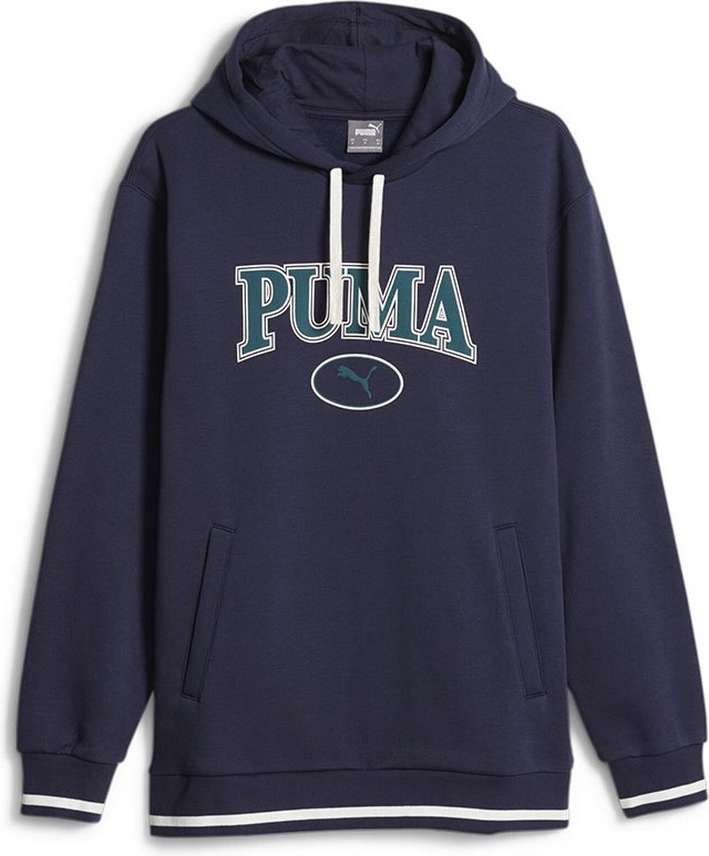 Puma Squad Fl Hoodie L Man Blauw