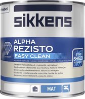 Sikkens alpha rezisto easy clean mat 9016 ral 1ltr