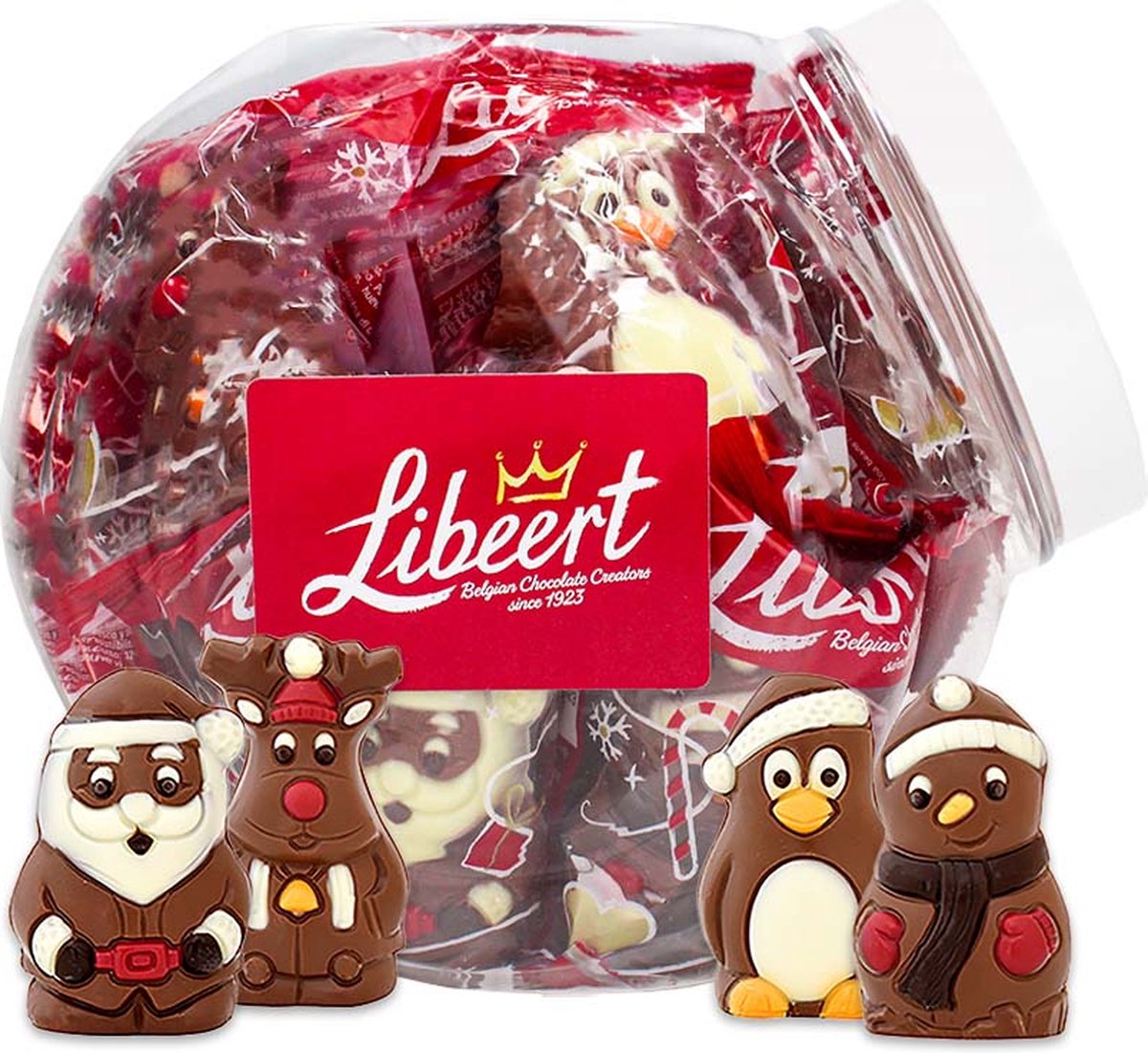 Figurines Du Père Noël De Chocolat Lindt Photo stock éditorial