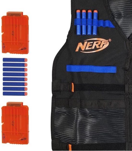 2windeal - Pack de 2 Gilets Tactiques pour Jouet Nerf Pistolet N-Strike Elite Series avec Accessoires - Jeux - Jouets