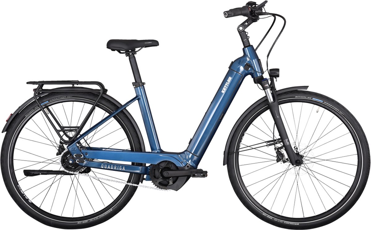 Kettler Quadriga P5 - Elektrische fiets - D48 - 5 versnellingen - 625 Wh accu - Glanzend donker blauw