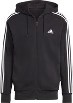 Adidas Sportswear 3s Ft Full Zip Sweatshirt Zwart L / Régulier Homme