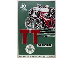 TT Assen 40 Jaar 1965 Reclamebord van metaal METALEN-WANDBORD - MUURPLAAT - VINTAGE - RETRO - HORECA- BORD-WANDDECORATIE -TEKSTBORD - DECORATIEBORD - RECLAMEPLAAT - WANDPLAAT - NOSTALGIE -CAFE- BAR -MANCAVE- KROEG- MAN CAVE