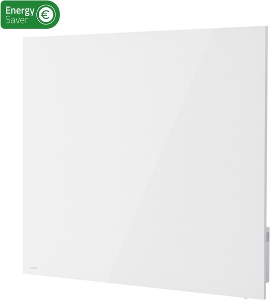 Hombli Slimme Spiegelende Infrarood Paneelverwarming Radiator - 600 Watt - Smart App - Ingebouwde Thermostaat - 18m² - Wandmontage - Wit