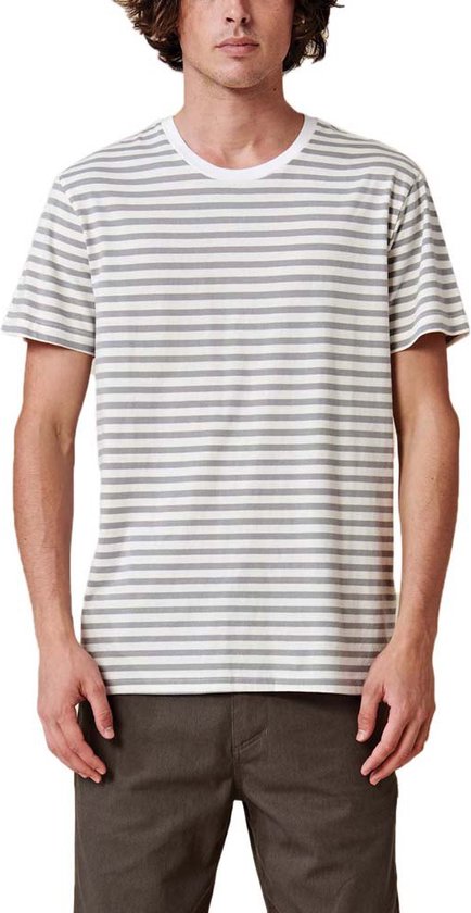 Globe Horizon Striped T-shirt Met Korte Mouwen Wit S Man