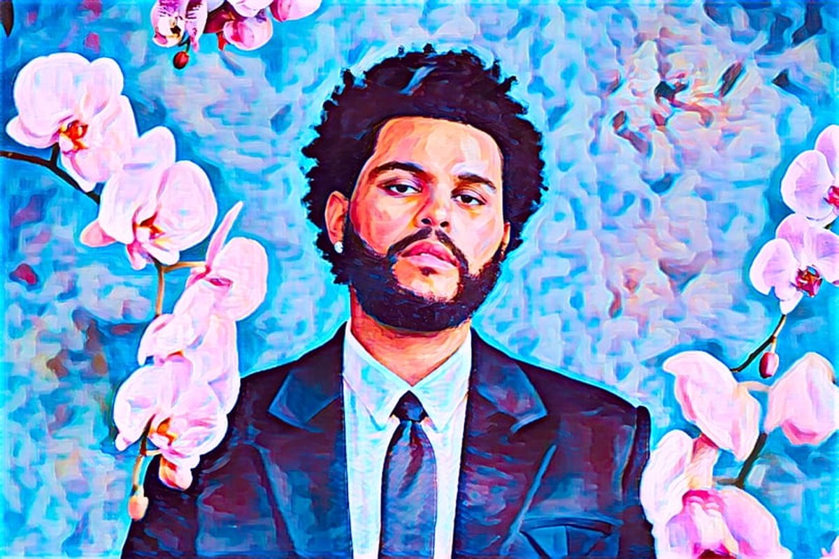 Passion For Art The Weeknd 4 - Poster - 30 x 40 cm Blauw