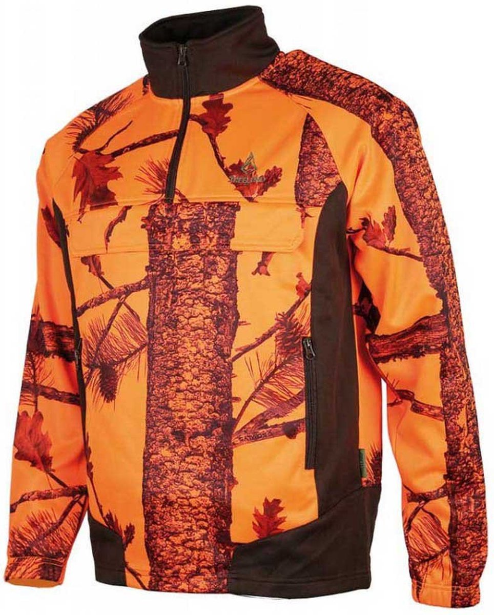 Treeland Polarsan Half Rits Sweatshirt Oranje 4XL Man
