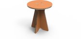 BeeConnect kyra - Table d'appoint durable | Table basse - Carton - H 400 mm - Oranje - Salon | Chambre à coucher