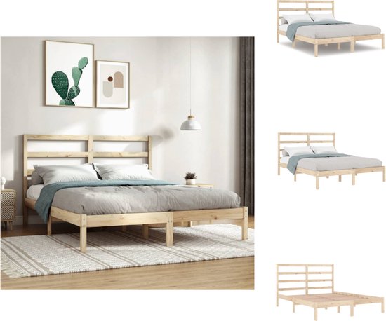 Kebnor 90 x 200 cm hoog bed met veiligheidsopstapladder, bedframe van massief grenenhout voor kinderen en jongeren (houtkleur wit