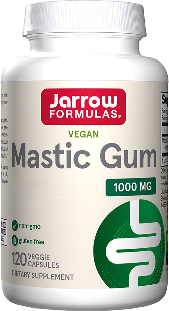 Goedkoopste Mastic Gum 500mg 120 capsules - mastiek van Pistacia lentiscus | Jarrow Formulas