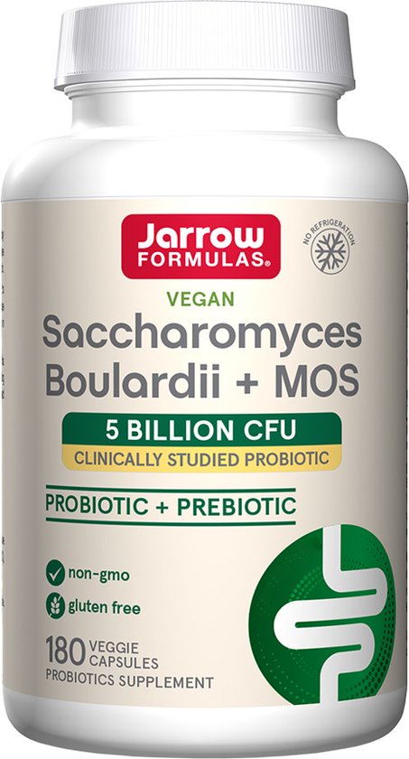 Saccharomyces Boulardii + MOS 5 miljard 180 capsules