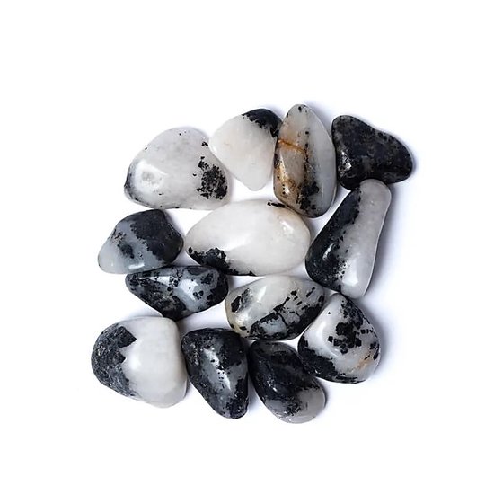 Stones & Bones® - Toermalijnkwarts Trommelsteen - maat L
