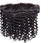Frazimashop- Indian Human Hair 13*4 lace Front Deep Wave, 16 Inch, 150% Density