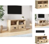 vidaXL - TV-meubel - Sonoma eiken - 80x35x50 cm - Kast