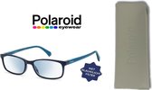 Leesbril Polaroid met blauwlichtfilter PLD0035-Petrol-+1.00