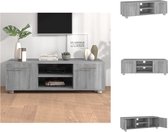 vidaXL Tv-meubel - Grijs Sonoma Eiken - 110x40x35 cm - Stevig en praktisch - Kast