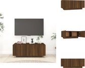 vidaXL Tv-meubel - 100 x 35 x 40 cm - Bruineiken - Kast