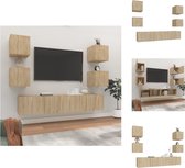 vidaXL Ensemble de meubles de télévision - 80 x 30 x 30 cm - 30,5 x 30 x 30 cm - Chêne Sonoma - Armoire