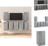 vidaXL Wandkast - TV-meubels - Grijs Sonoma eiken - 30.5x30x60cm - Kast