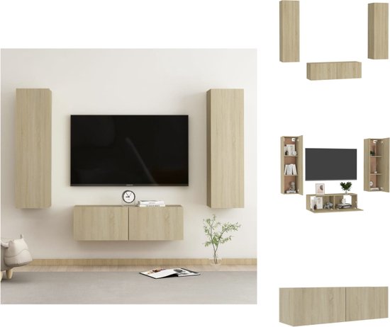 Tv-meubel 105x35x50 cm staal antracietkleurig kopen