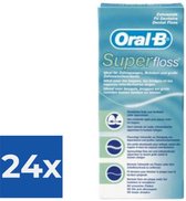 Oral-B Flosdraad - Super Floss - 50 stuks - Voordeelverpakking 24 stuks