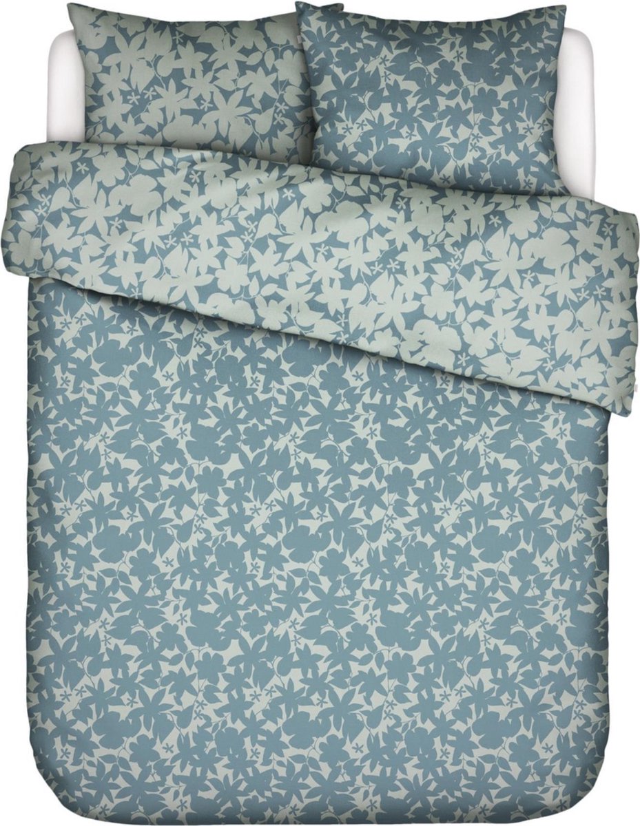 ESSENZA Sora Dekbedovertrek Smoke blue - Lits-Jumeaux XL – 260x200/220 cm