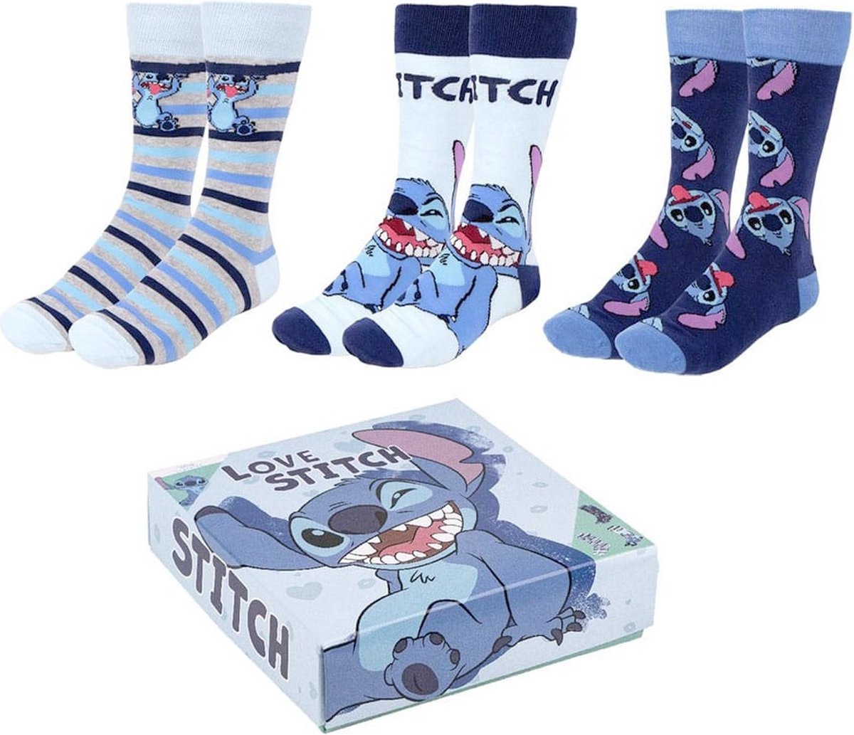 Lot de 3 paires de chaussettes Disney Lilo & Stitch