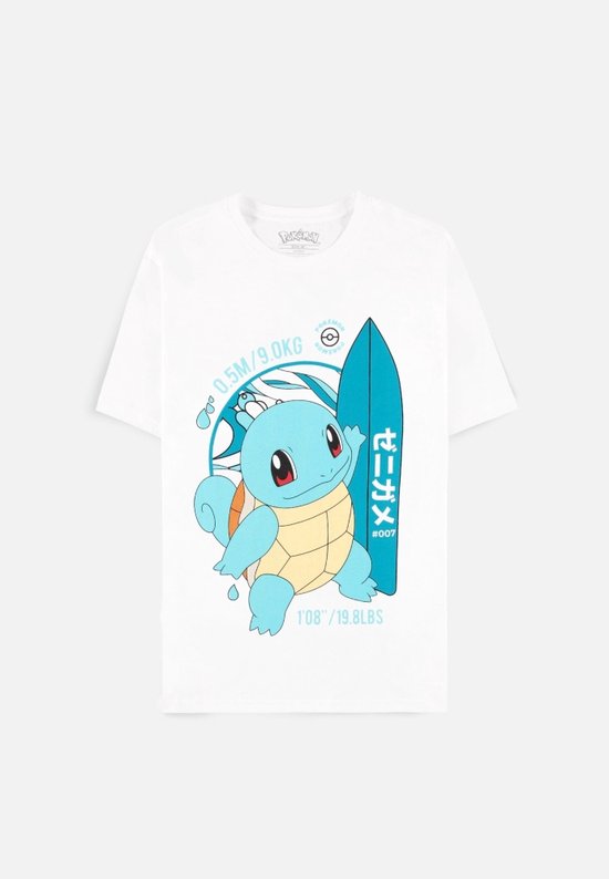 Pokémon - Squirtle Heren T-shirt - XS - Wit