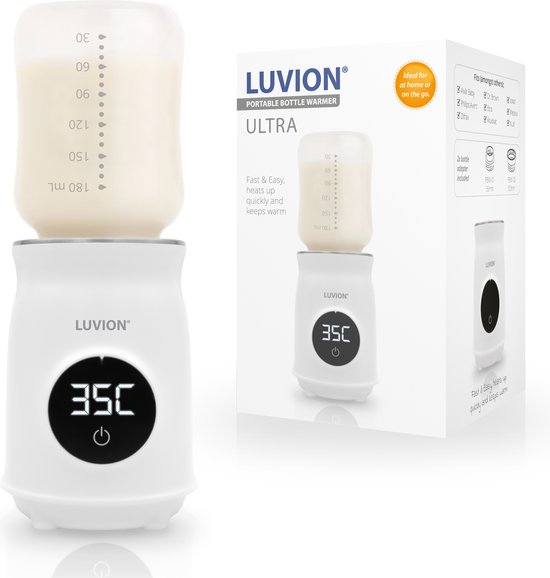 LUVION® Ultra Pro – Draagbare Flessenwarmer voor onderweg